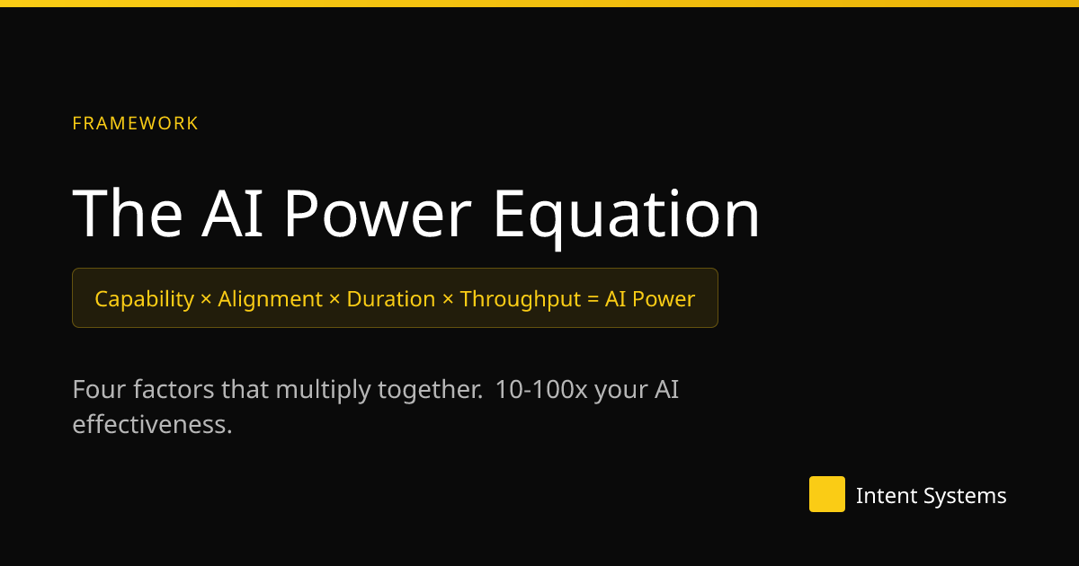 The AI Power Equation